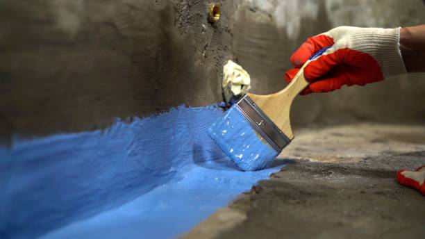 Commercial Exterior Waterproofing project at a Oxon Hill, MD business property by SJ Waterproofing Pros
